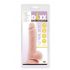 Mr. Dixx 7.6 - vakuumska čašica, dildo za testise - prirodni (19,5 cm) 