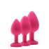 Flirts set za analni trening - analni dildo set (3 kom) - roza 