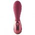 Dinky Jody F. Mini - rebrasti mini vibrator na punjenje (bordo) 