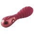 Dinky Jody F. Mini - rebrasti mini vibrator na punjenje (bordo) 