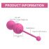 Magic Motion Kegel Master - Smart geisha ball duo (ljubičasta) 