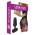 Love Plug - mini analni vibrator (crni) 