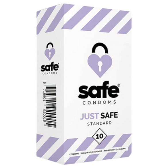 SAFE Just Safe - standardni, vanilla kondomi (10 kom.) 