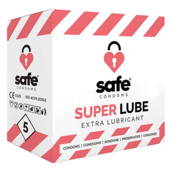 SAFE Super Lube - ekstra sklizak kondom (5 kom) 