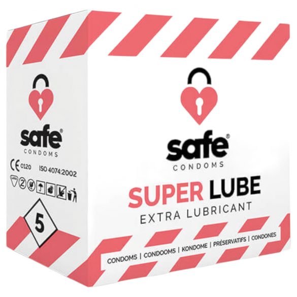 SAFE Super Lube - ekstra sklizak kondom (5 kom) 