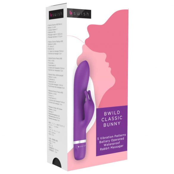 B SWISH Bwild Classic Bunny - vibrator za klitoris (ljubičasti) 