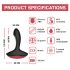 Magic Motion Solstice - pametni, punjivi vibrator za prostatu (crni) 