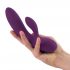 FEELZTOYS Lea - punjivi, vodootporni vibrator s dva motora (ljubičasta) 