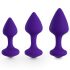 FEELZTOYS Bibi - analni dildo set - ljubičasti (3 dijela) 