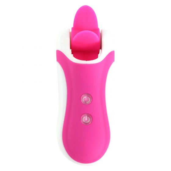FEELZTOYS Clitella - punjivi, rotirajući, oralni vibrator (ružičasti)