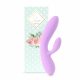 FEELZTOYS Lea - baterijski, vodootporni vibrator G-točke s 2 motora (ljubičasta) 