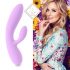 FEELZTOYS Lea - baterijski, vodootporni vibrator G-točke s 2 motora (ljubičasta) 