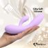 FEELZTOYS Lea - baterijski, vodootporni vibrator G-točke s 2 motora (ljubičasta) 