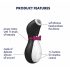 Satisfyer Penguin - vodootporni stimulator klitorisa na baterije (crno-bijeli) 