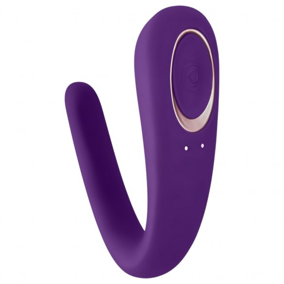 Satisfyer Double Classic - vodootporan, punjivi vibrator za par (ljubičasta) 