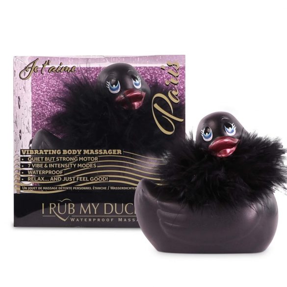 My Duckie Paris 2.0 - vodootporni vibrator za klitoris razigrane patke (crni) 