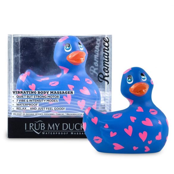 My Duckie Romance 2.0 - vodootporni vibrator za klitoris (plavo-ružičasti) 