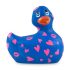 My Duckie Romance 2.0 - vodootporni vibrator za klitoris (plavo-ružičasti) 