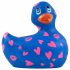 My Duckie Romance 2.0 - vodootporni vibrator za klitoris (plavo-ružičasti) 