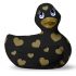 My Duckie Romance 2.0 - patka vodootporni vibrator za klitoris (crno-zlatni) 