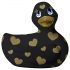 My Duckie Romance 2.0 - patka vodootporni vibrator za klitoris (crno-zlatni) 