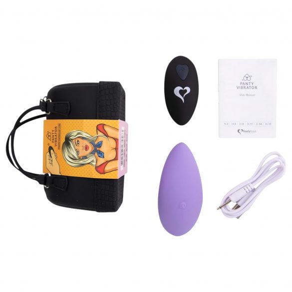 FEELZTOYS Panty - bežični, radio klitoralni vibrator (ljubičasti) 