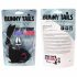 FEELZTOYS Bunny Tails - metalni analni dildo s zečjim repom (srebrno-crna)